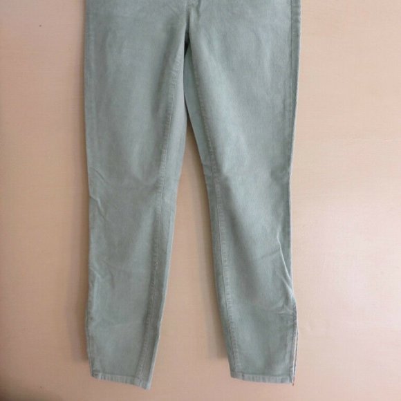 J.Crew Factory stretch toothpick cords corduroy pants 27 spearmint blue - Picture 3 of 13